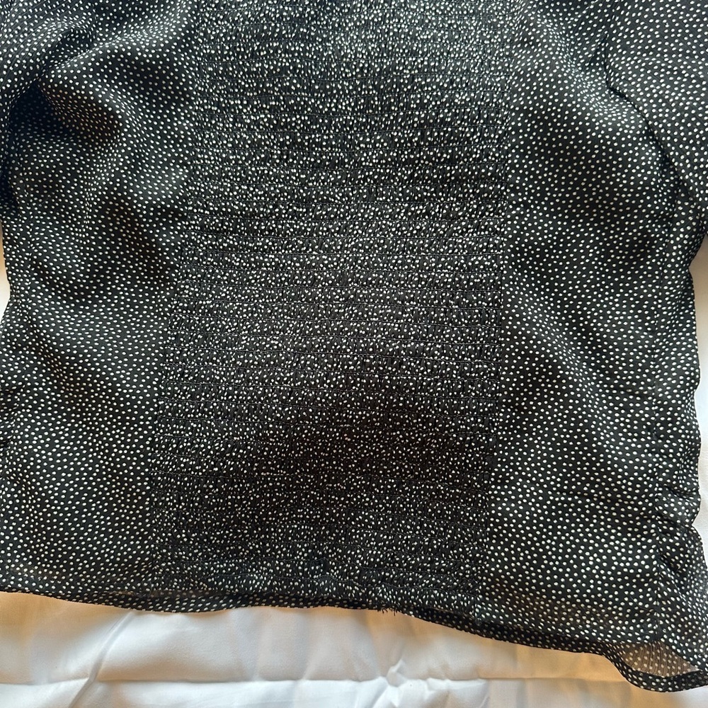 Abercrombie & Fitch Black Ruched Blouse - Picture 5 of 5